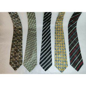 NEW Lot of 8 Ties - The Geoffrey Beene Designer Collection Of 100% Silk Ties